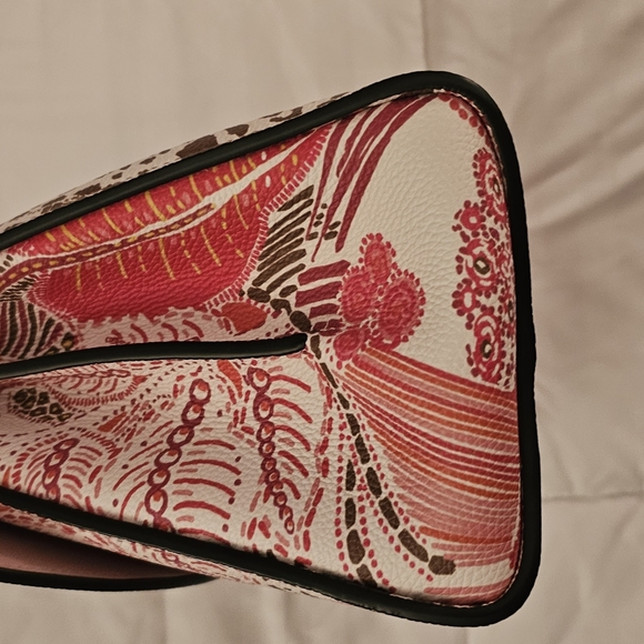 Salvatore Ferragamo New Bianco Calf Stampa Bat Margot - Picture 5 of 14